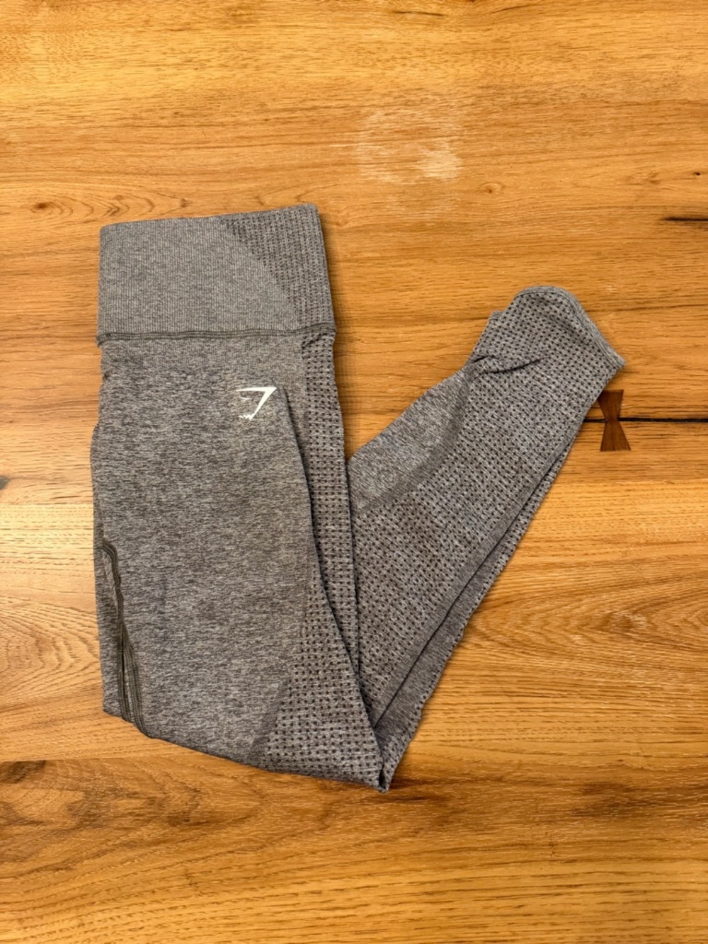 High-Waist Grey Seamless Leggings